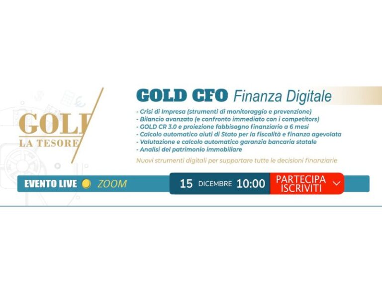 Webinar GOLD CFO Finanza digitale