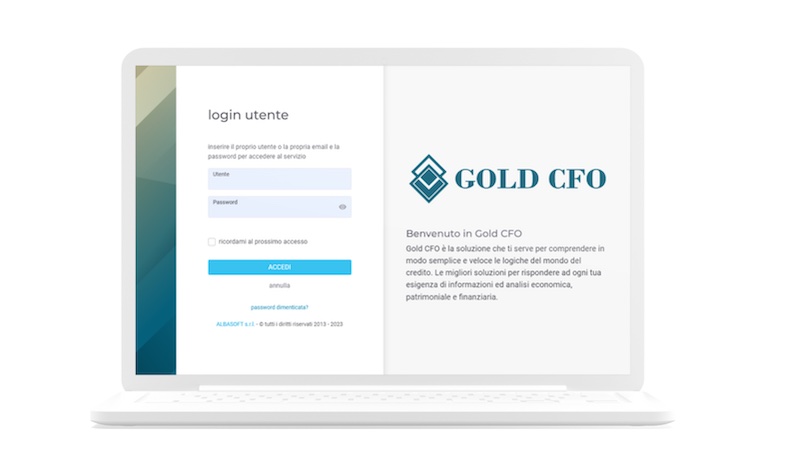 gold cfo login utente