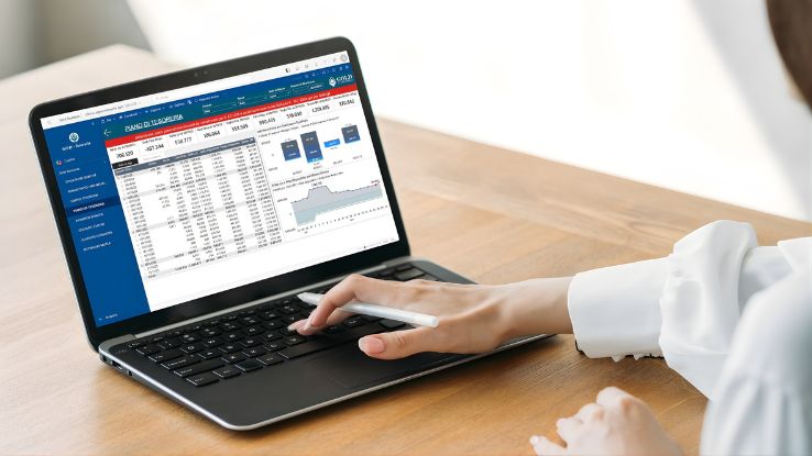 schermata del software di gestione finanziaria Gold