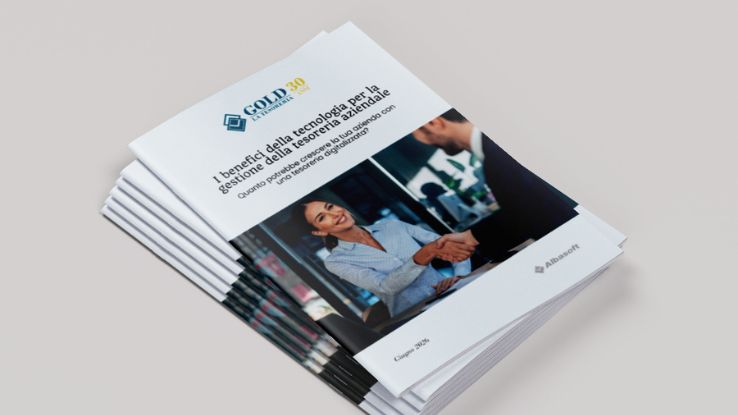 multiple copie del white paper dedicato ai benefici della tecnologia per la gestione della tesoreria aziendale